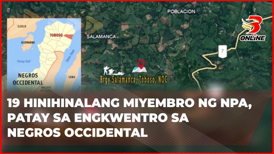 ⁣19 hinihinalang miyembro ng NPA, patay sa engkwentro sa Negros Occidental