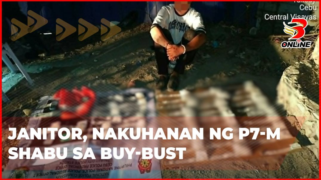 ⁣Janitor, nakuhanan ng P7-M shabu sa buy-bust
