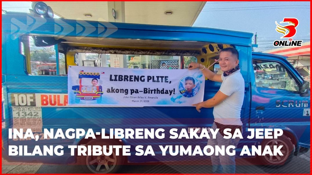 ⁣Ina, nagpa-libreng sakay sa jeep bilang tribute sa yumaong anak