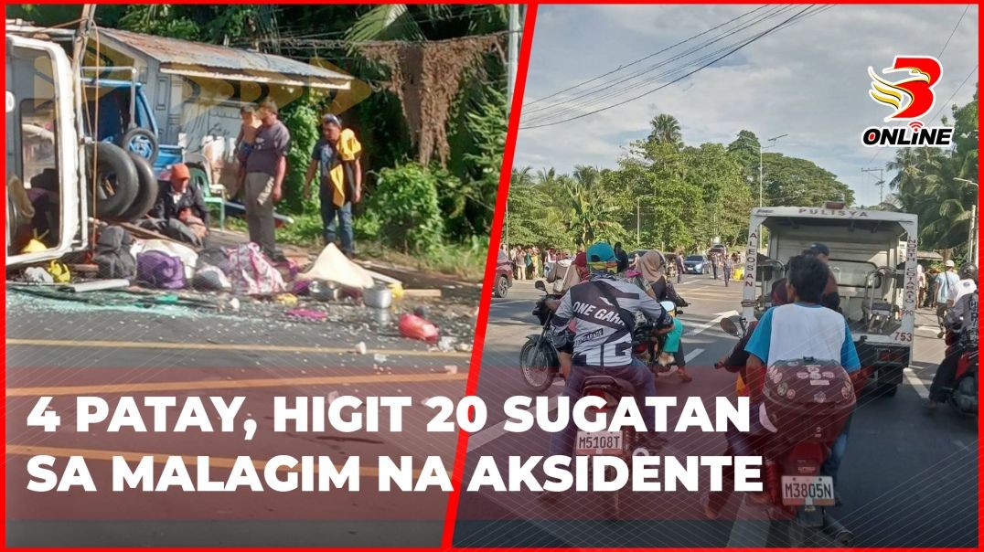 ⁣4 patay, higit 20 sugatan sa malagim na aksidente