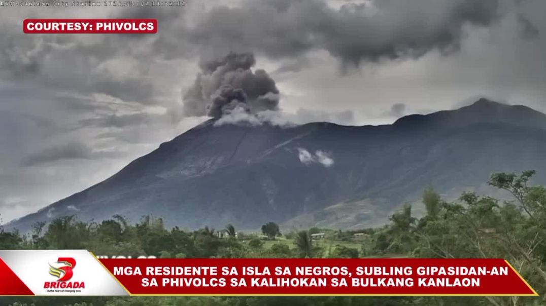 ⁣Mga residente sa isla sa Negros, subling gipasidan-an sa PHIVOLCS sa kalihokan sa Bulkang Kanlaon