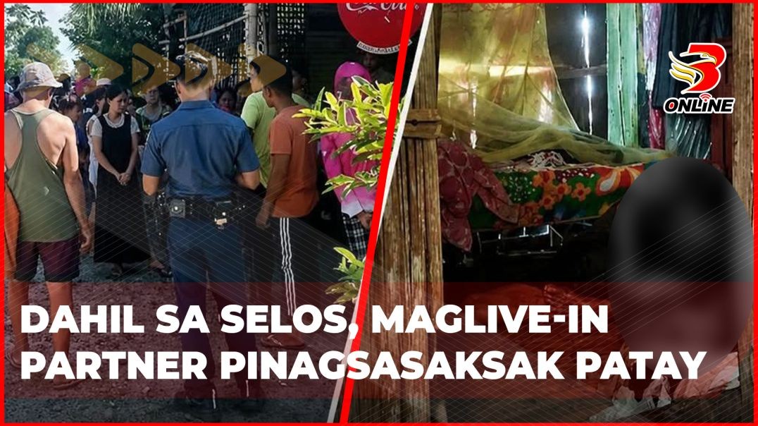 ⁣Dahil sa selos, maglive-in partner pinagsasaksak patay
