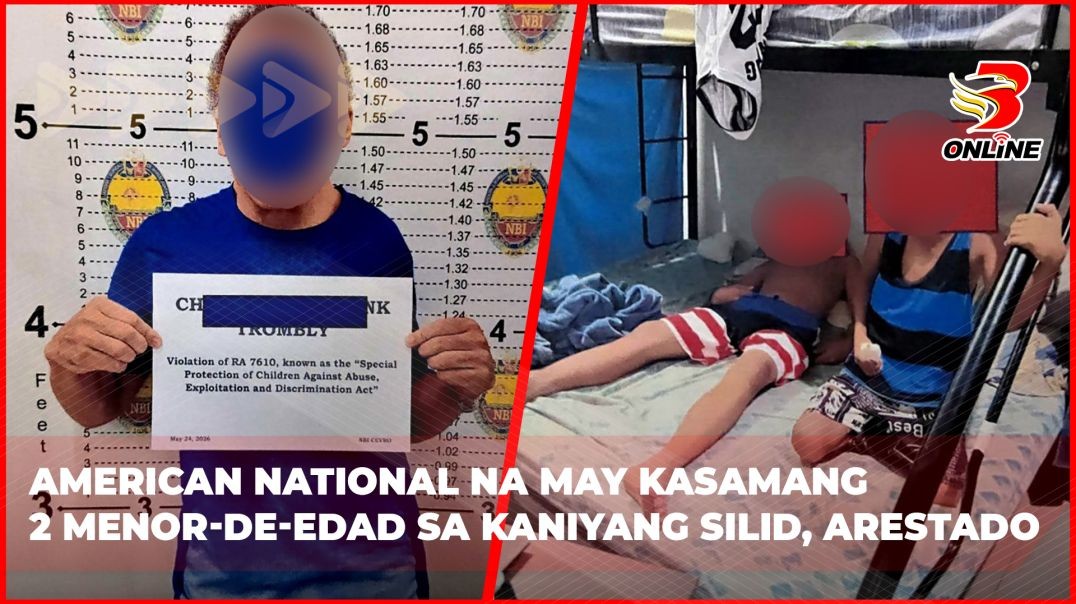 ⁣American national na may kasamang 2 menor-de-edad sa kaniyang silid, arestado