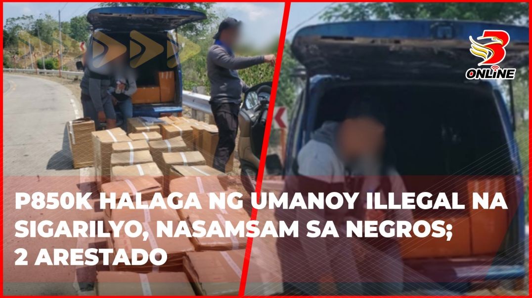 ⁣P850K halaga ng umanoy illegal na sigarilyo, nasamsam sa Negros; 2 arestado