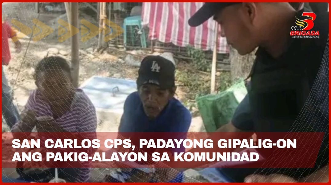 San Carlos CPS, padayong gipalig-on ang pakig-alayon sa komunidad