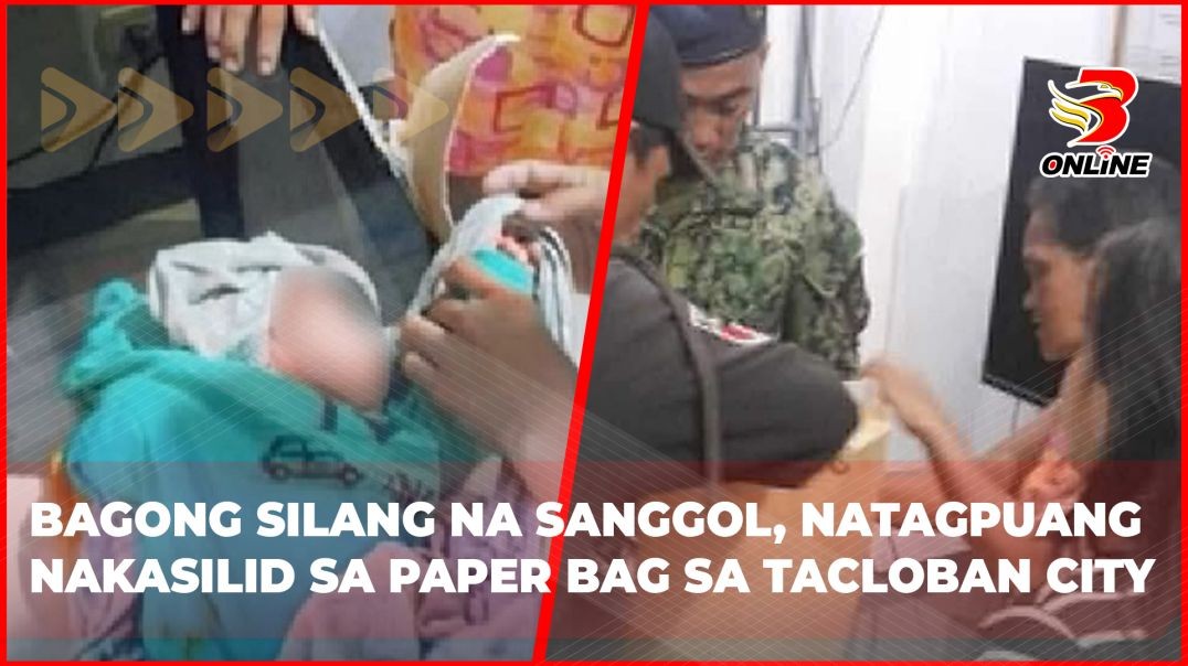 Bagong silang na sanggol, natagpuang nakasilid sa paper bag sa Tacloban City