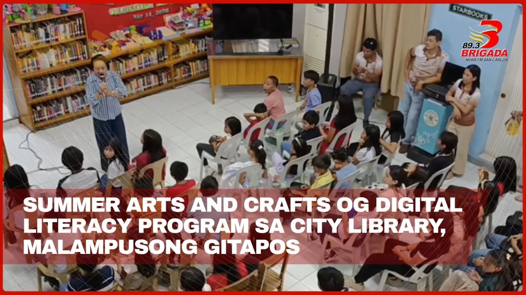 Summer arts and crafts og digital literacy program sa City Library, malampusong gitapos