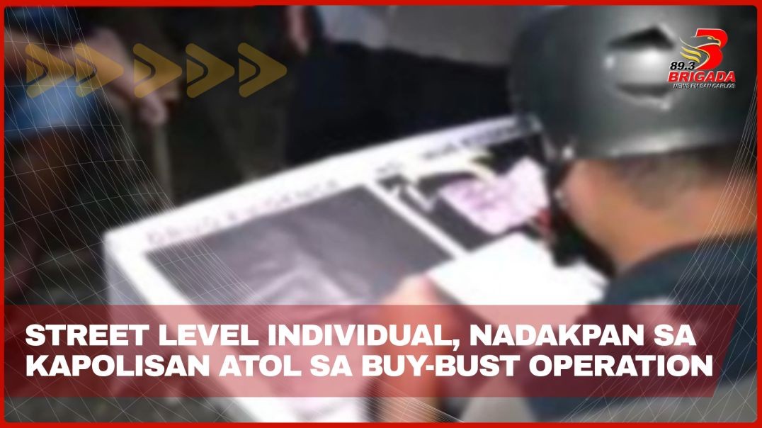 Street level individual, nadakpan sa kapolisan atol sa buy-bust operation