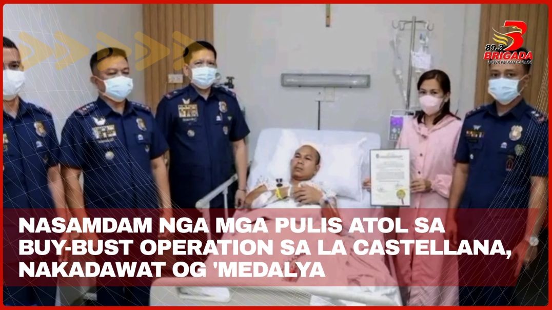 Nasamdam nga mga pulis atol sa buy-bust operation sa La Castellana, nakadawat og 'medalya ng su