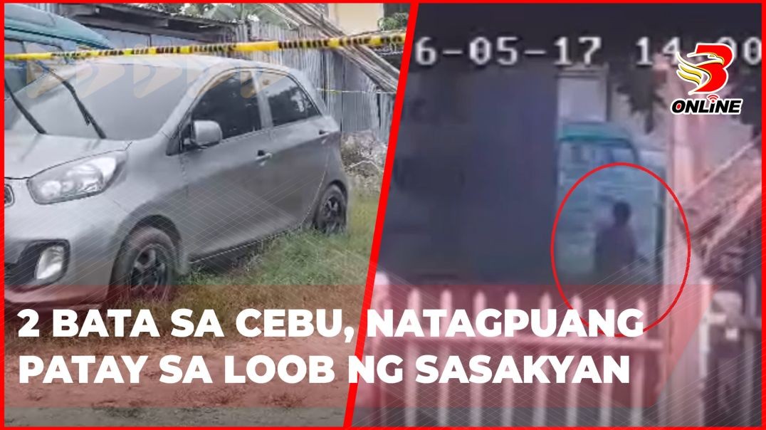 ⁣2 bata sa Cebu, natagpuang patay sa loob ng sasakyan
