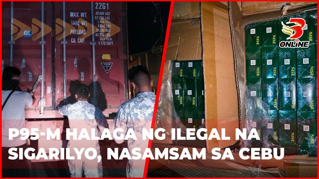⁣P95-M halaga ng ilegal na sigarilyo, nasamsam sa Cebu