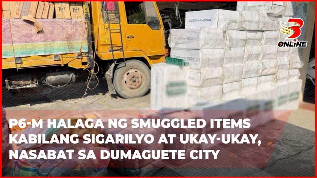⁣P6-M halaga ng smuggled items kabilang sigarilyo at ukay-ukay, nasabat sa Dumaguete City