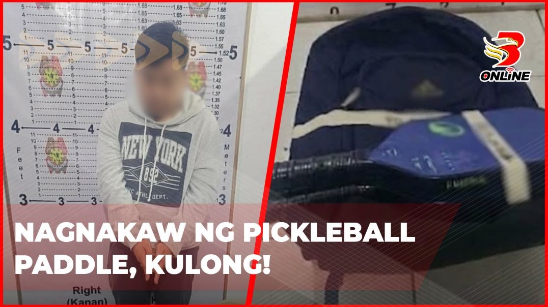 ⁣Nagnakaw ng pickleball paddle, kulong!