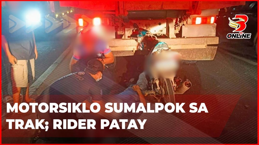 ⁣Motorsiklo sumalpok sa trak; rider patay