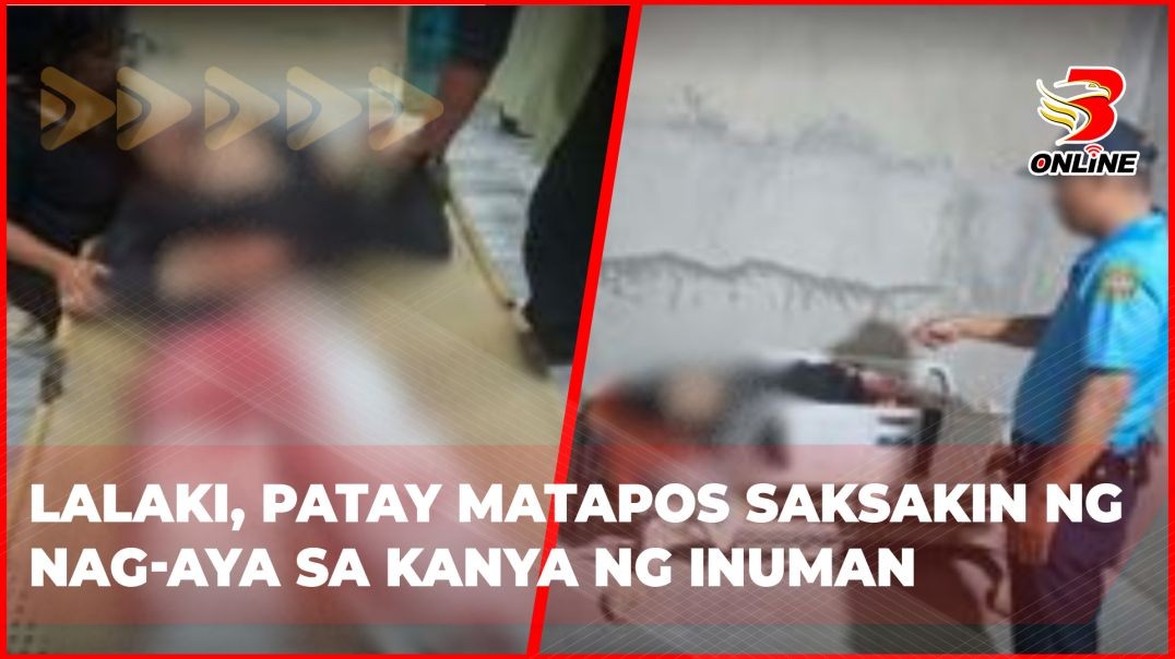 ⁣Lalaki, patay matapos saksakin ng nag-aya sa kanya ng inuman
