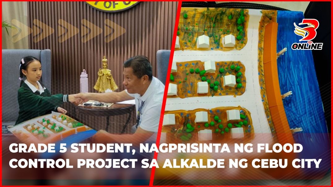 ⁣Grade 5 student, nagprisinta ng flood control project sa alkalde ng Cebu City