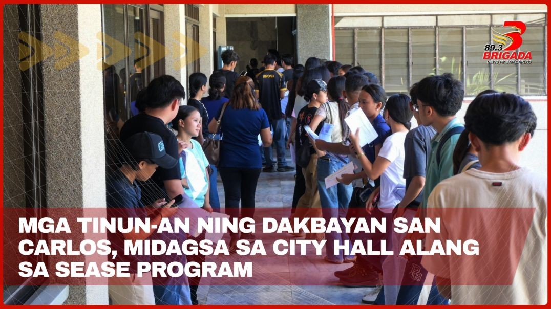 Mga tinun-an ning dakbayan San Carlos, midagsa sa City Hall alang sa SEASE Program