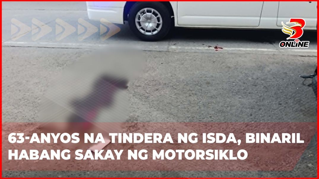 63-anyos na tindera ng isda, binaril habang sakay ng motorsiklo