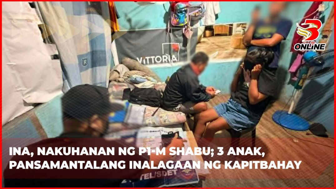 ⁣Ina, nakuhanan ng P1-M shabu; 3 anak, pansamantalang inalagaan ng kapitbahay