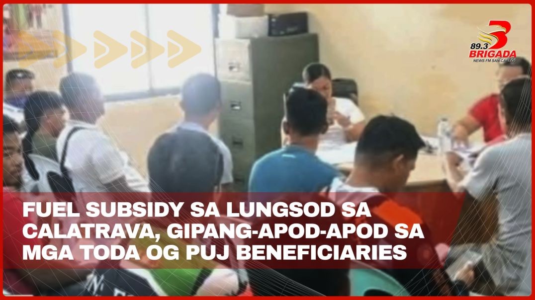 Fuel subsidy sa lungsod sa Calatrava, gipang-apod-apod sa mga TODA og PUJ beneficiaries