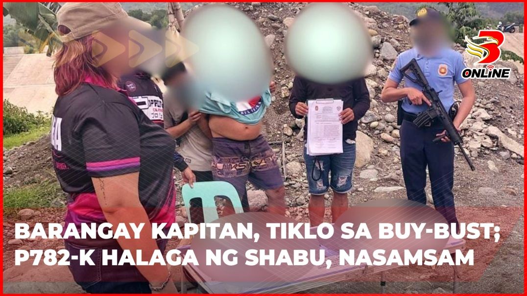 ⁣Barangay Kapitan, tiklo sa buy-bust; P782-K halaga ng shabu, nasamsam