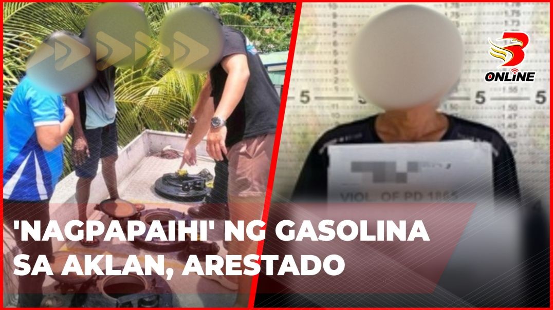⁣'Nagpapaihi' ng gasolina sa Aklan, arestado