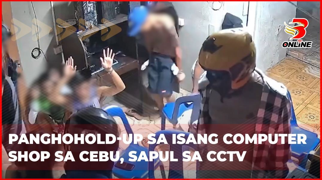 ⁣Panghohold-up sa isang computer shop sa Cebu, sapul sa CCTV
