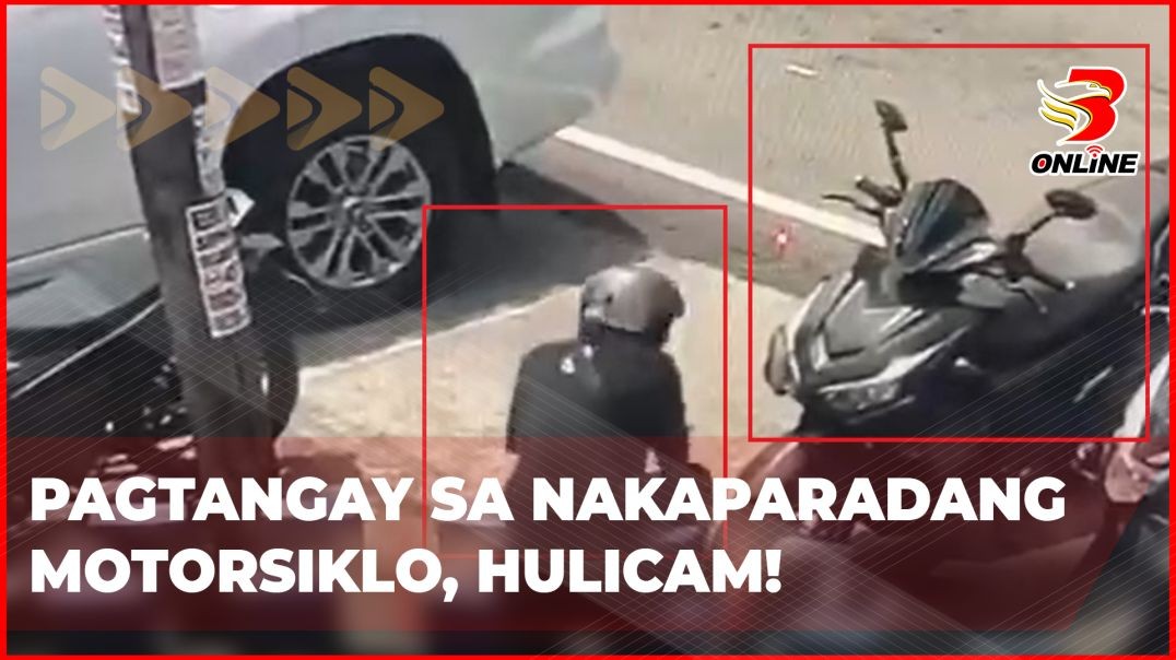Pagtangay sa nakaparadang motorsiklo, hulicam!