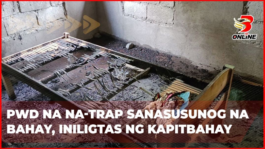 PWD na na-trap sa nasusunog na bahay, iniligtas ng kapitbahay