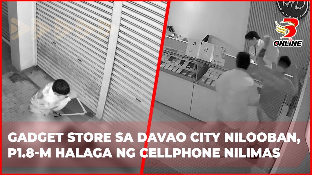 Gadget store sa Davao City nilooban, P1.8-Million halaga ng cellphone nilimas