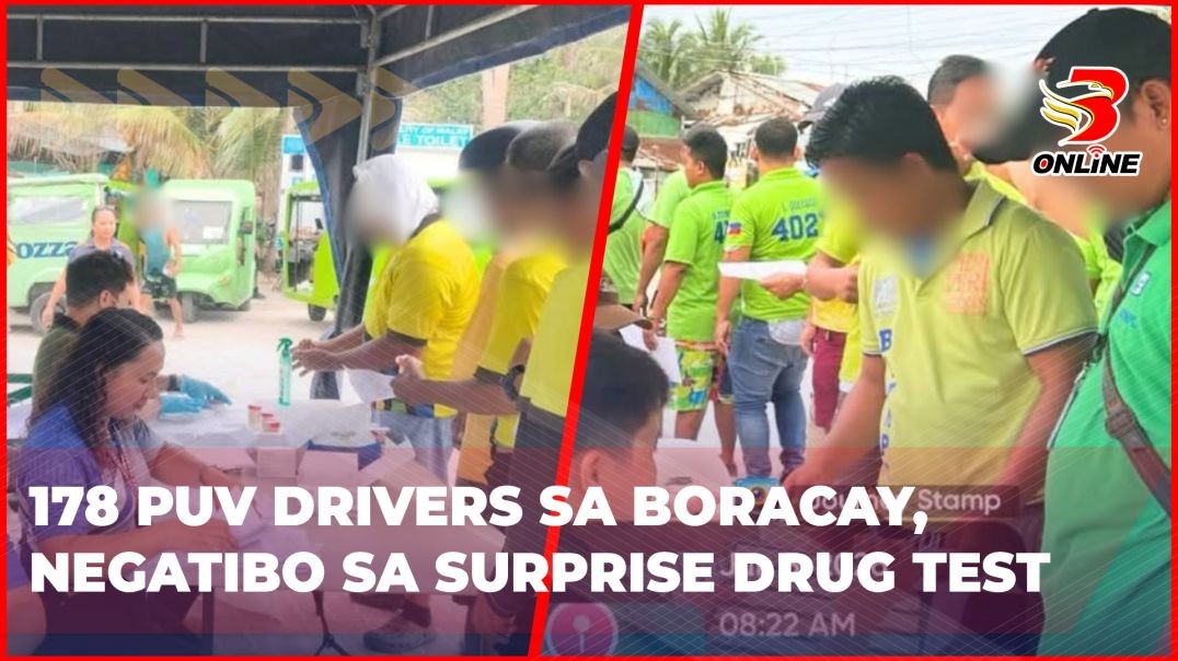 178 PUV drivers sa Boracay, negatibo sa surprise drug test