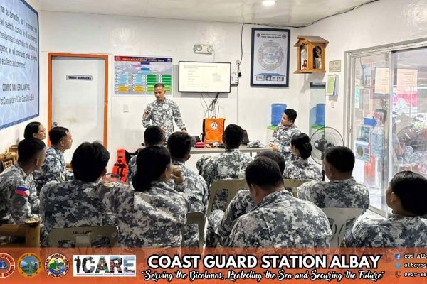 Coast Guard Albay, nagsagibo nin training dapit sa Emergency Go-Bag