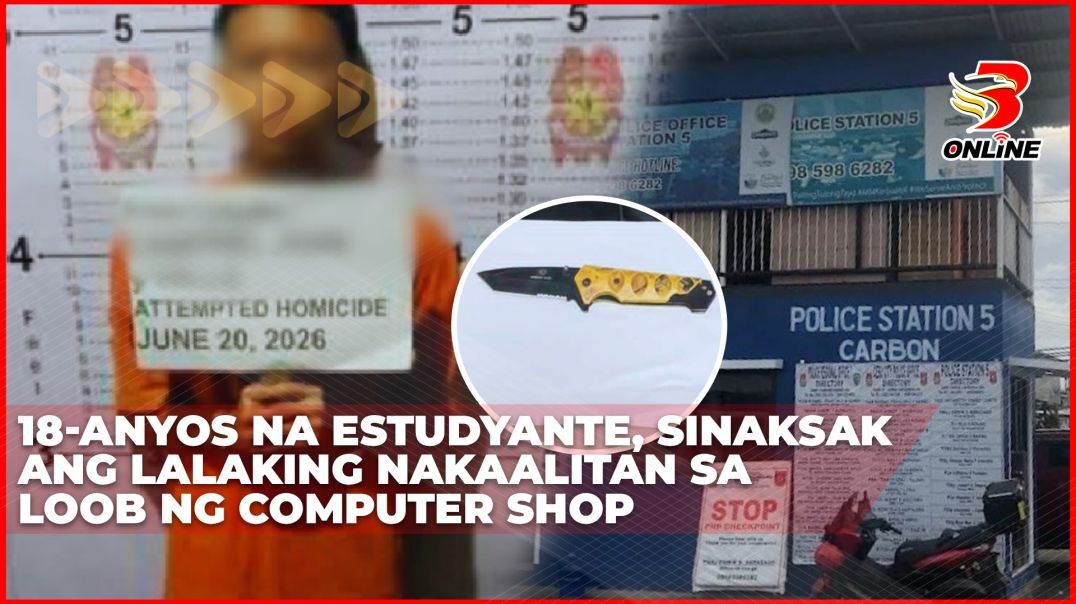 ⁣18-anyos na estudyante, sinaksak ang lalaking nakaalitan sa loob ng computer shop