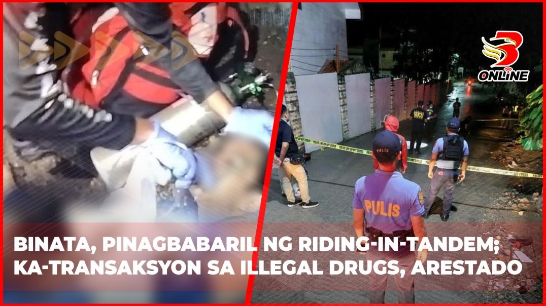 ⁣Binata, pinagbabaril ng riding-in-tandem; ka-transaksyon sa illegal drugs, arestado