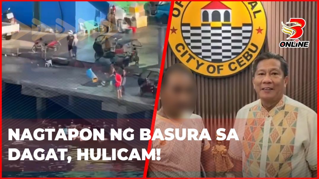 Nagtapon ng basura sa dagat, hulicam!