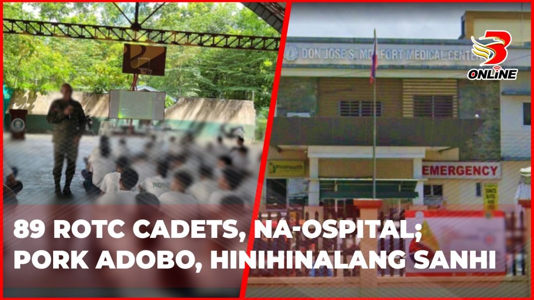 89 ROTC cadets, na-ospital; pork adobo, hinihinalang sanhi