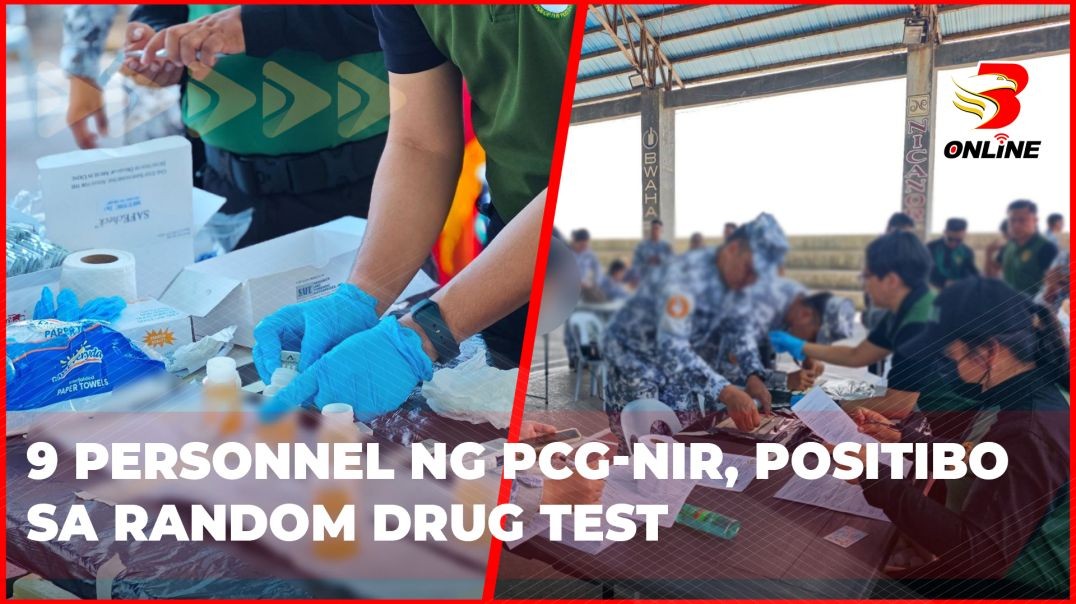 9 personnel ng PCG-NIR, positibo sa random drug test