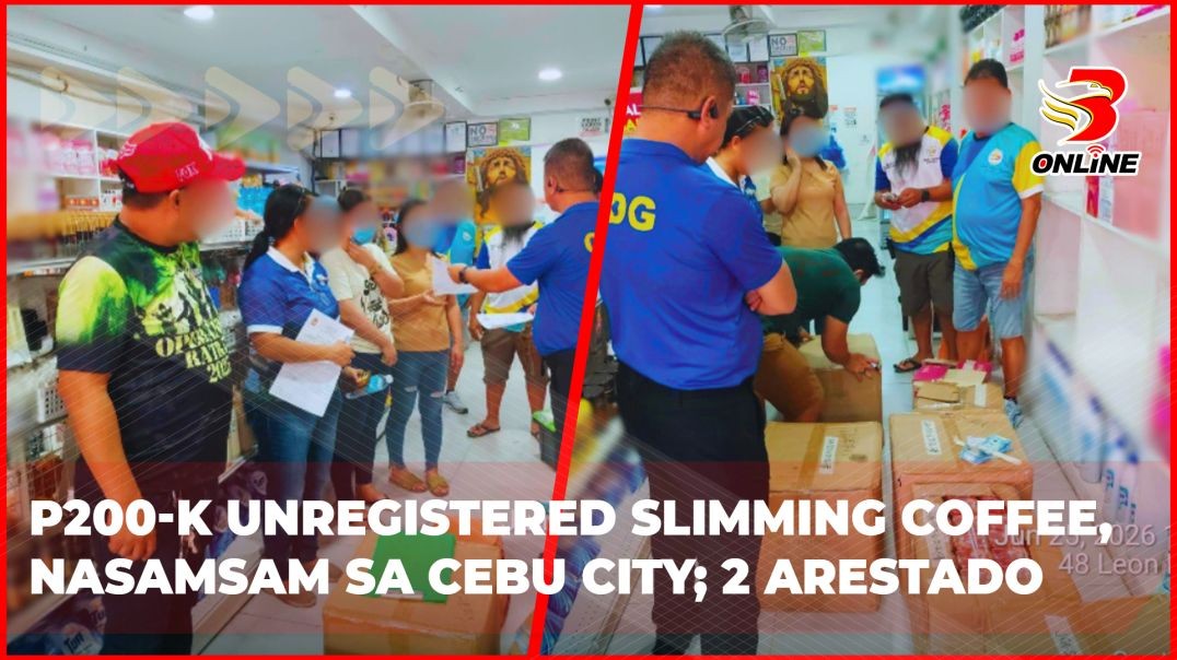 P200-K unregistered slimming coffee, nasamsam sa Cebu City; 2 arestado