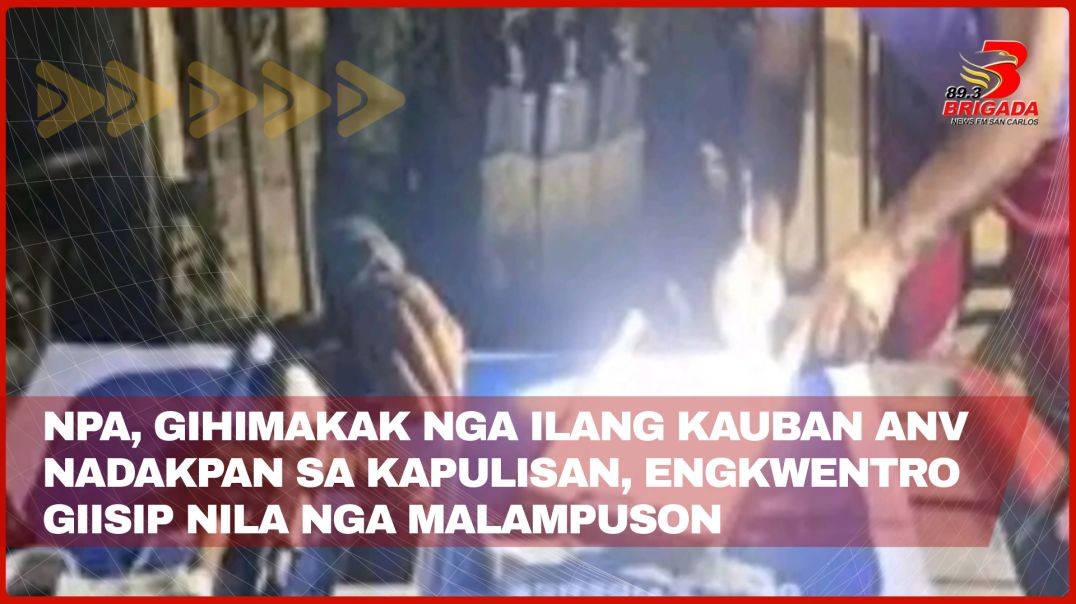 ⁣NPA, gihimakak nga ilang kauban ang nadakpan sa kapulisan, engkwentro giisip nila nga malampuson