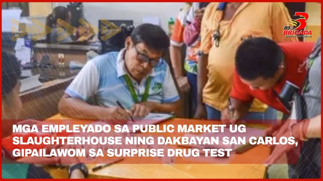 Mga empleyado sa Public Market ug slaughterhouse ning dakbayan San Carlos, gipailawom sa surprise dr