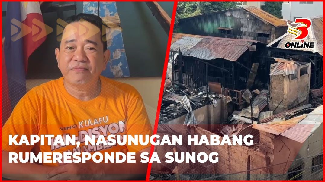 Kapitan, nasunugan habang rumeresponde sa sunog