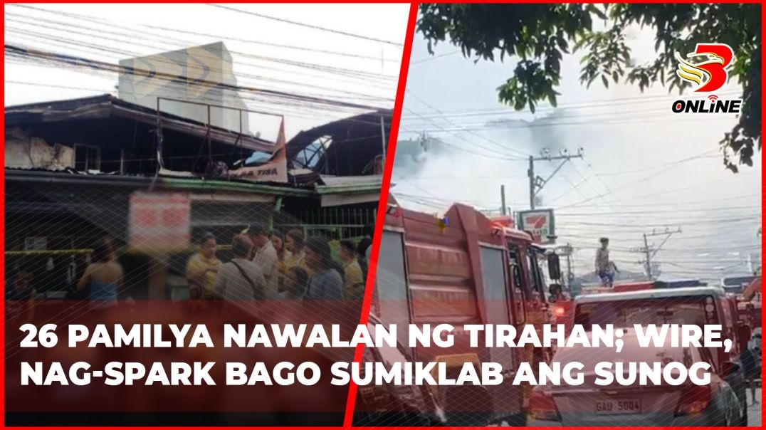 26 pamilya nawalan ng tirahan; wire, nag-spark bago sumiklab ang sunog