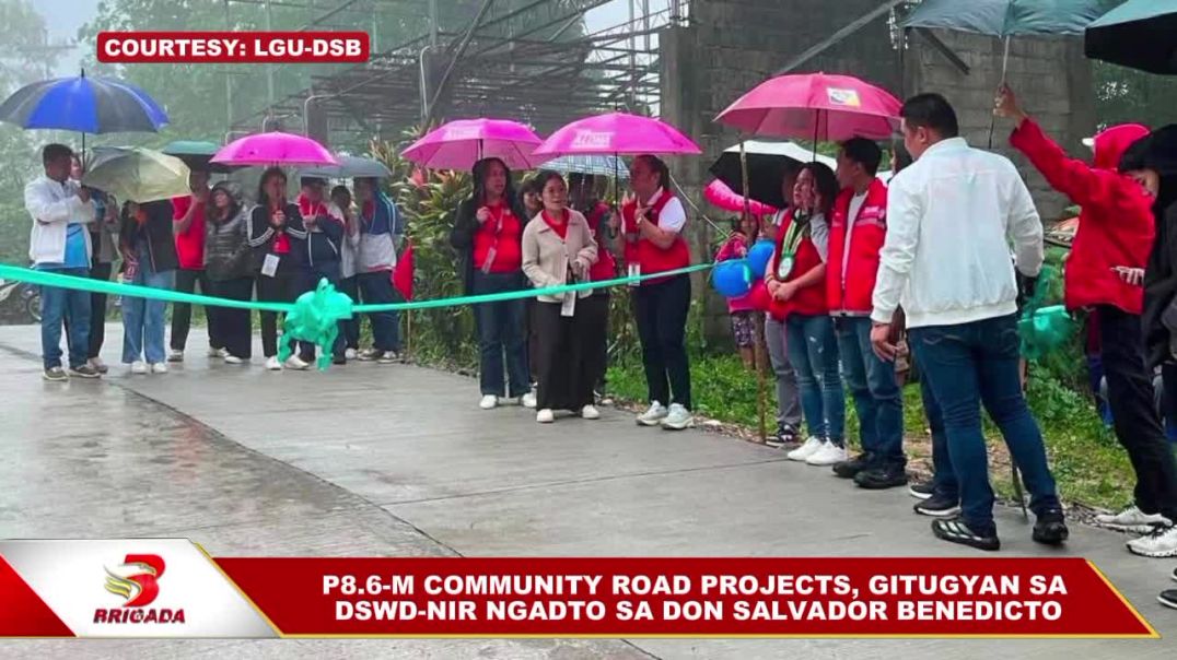 ₱8.6-m community road projects, gitugyan sa DSWD-NIR ngadto sa Don Salvador Benedicto