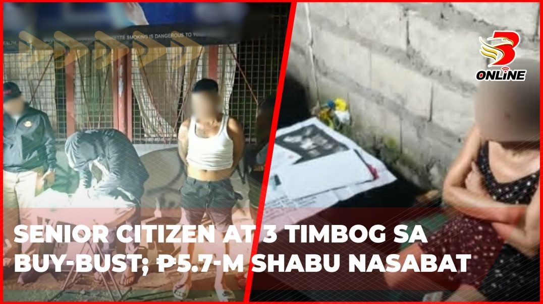 Senior citizen at 3 timbog sa buy-bust; ₱5.7-M shabu nasabat