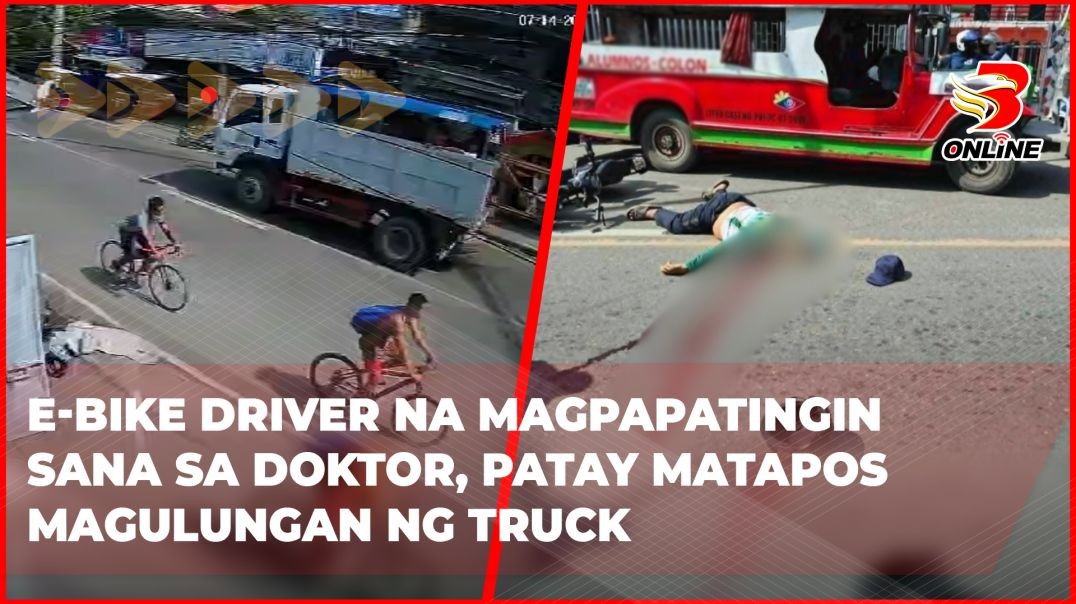 E-bike driver na magpapatingin sana sa doktor, patay matapos magulungan ng truck