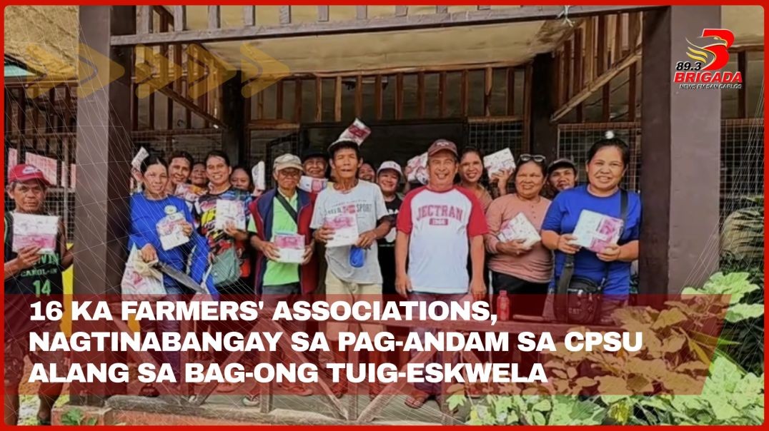 16 ka Farmer’s Associations, nagtinabangay sa pag-andam sa CPSU alang sa bag-ong tuig-eskwela