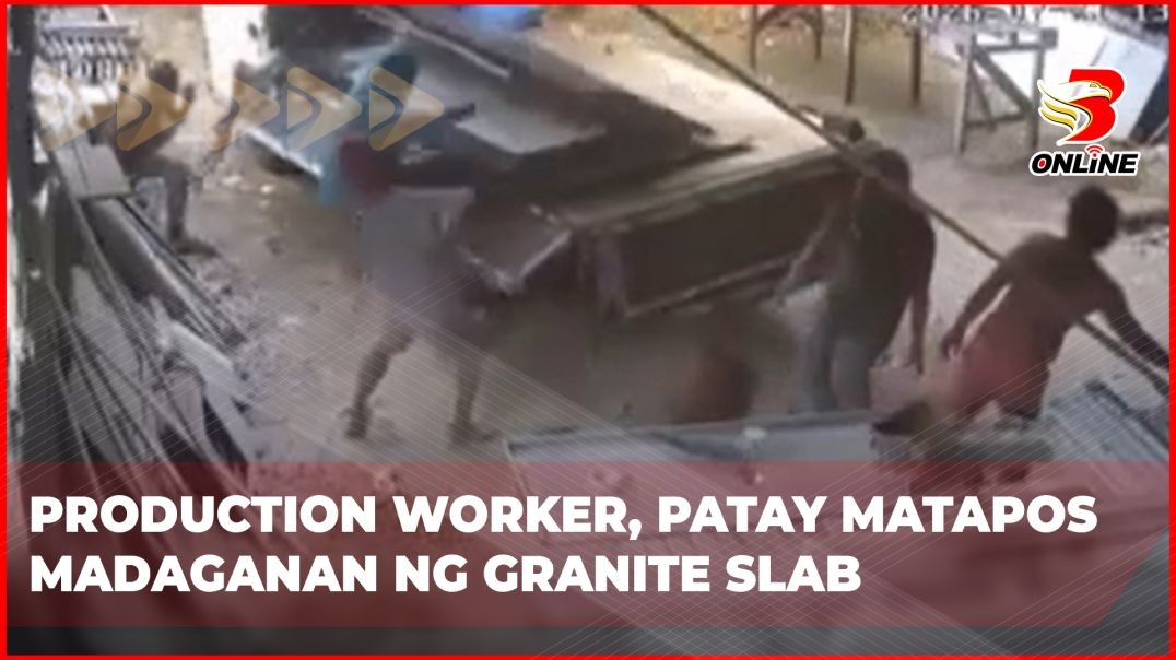 Production worker, patay matapos madaganan ng granite slab