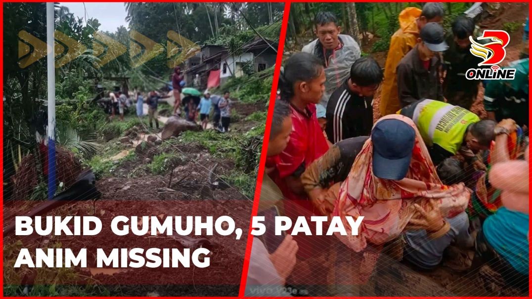 Bukid gumuho, 5 patay anim missing