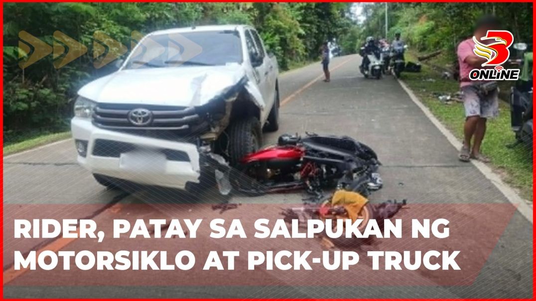 Rider, patay sa salpukan ng motorsiklo at pick-up truck