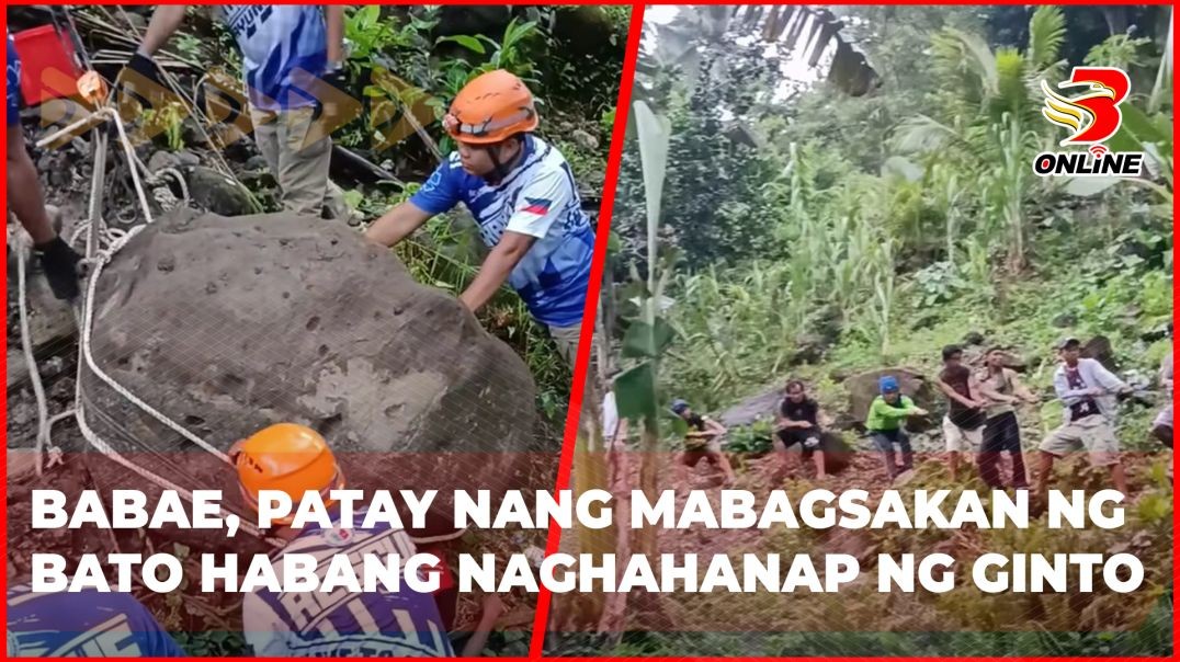 Babae, patay nang mabagsakan ng bato habang naghahanap ng ginto